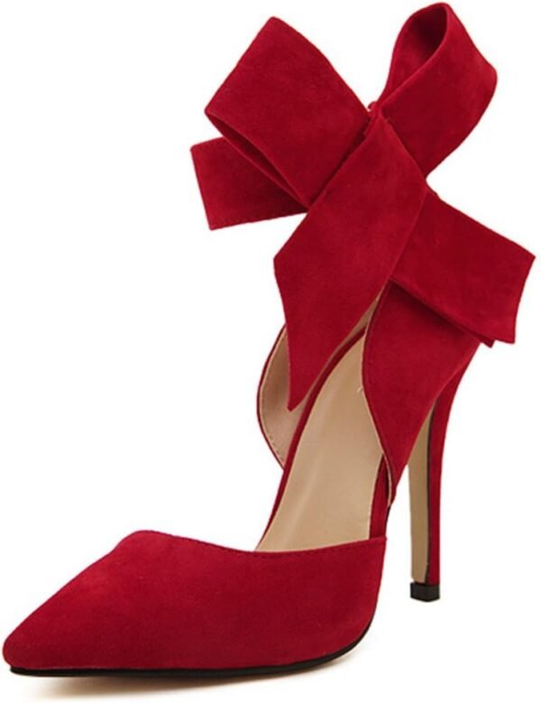 Fashion Women's Pointy Toe High Heel Stiletto Big Bow Dress Pumps