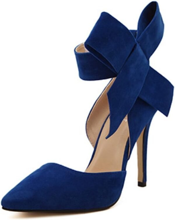 Fashion Women's Pointy Toe High Heel Stiletto Big Bow Dress Pumps