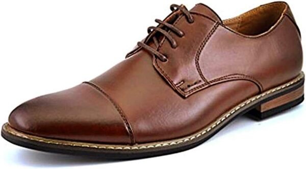 Men's  Classic Modern Formal Oxford Wingtip Lace Up Dress Shoes