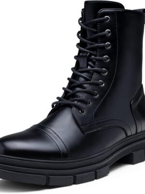Men's Boots Fashion High Top Motorcycle Boots Waterproof Boots for Men