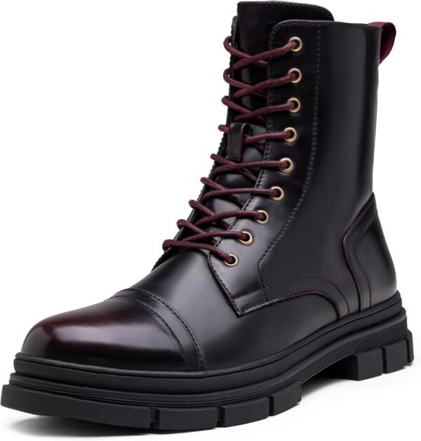 Men's Boots Fashion High Top Motorcycle Boots Waterproof Boots for Men